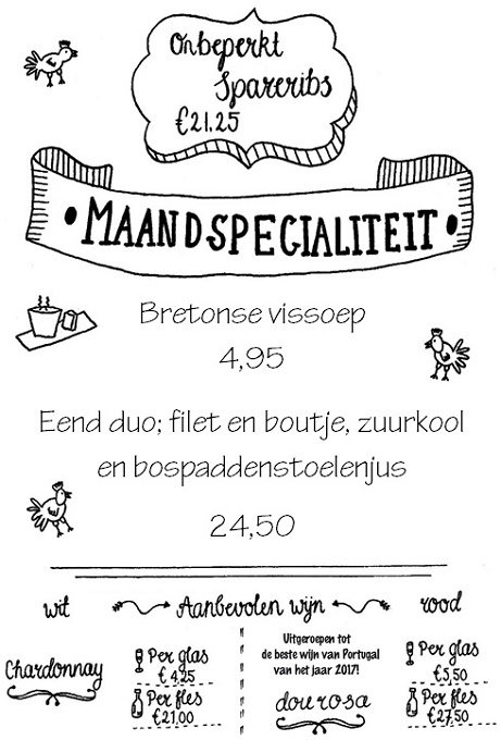 maandspecialiteit vissoep en eend duo